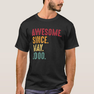 Geweldige sinds mei 2000 21ste verjaardag 21 jaar t-shirt