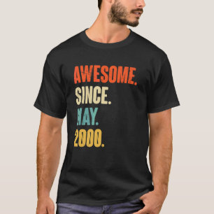 Geweldige sinds mei 2000 22 jaar oud cadeau 22e ge t-shirt
