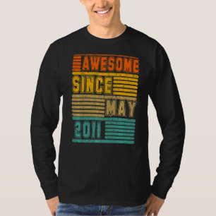 Geweldige sinds mei 2011 11e Mannen en vrouwen T-shirt
