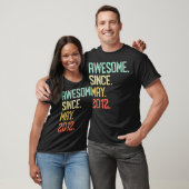 Geweldige sinds mei 2012 8e verjaardag t-shirt (Unisex)