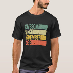 Geweldige sinds november 1965 57 jaar oude geschen t-shirt