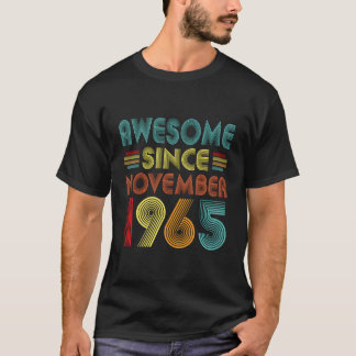 Geweldige sinds november 1965 Verjaardag november T-shirt