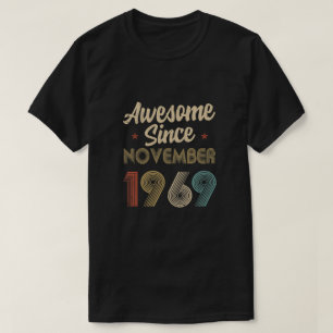 Geweldige sinds november 1969  60e verjaardag  t-shirt
