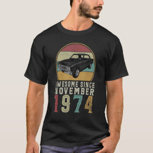 Geweldige sinds november 1974 48 jaar oud en 48 ja t-shirt
