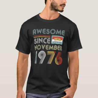 Geweldige sinds november 1976 Vintage op zondag T-shirt