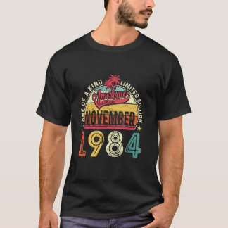 Geweldige sinds november 1984 40e verjaardag Retro T-shirt