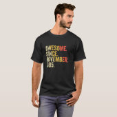 Geweldige sinds november 1985 37 jaar oude geschen t-shirt (Voorkant volledig)
