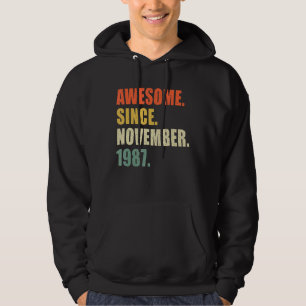 Geweldige sinds november 1987 35 jaar hoodie