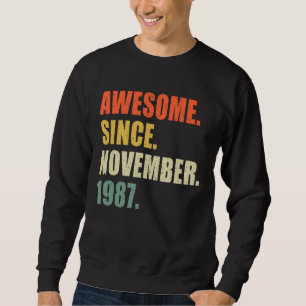 Geweldige sinds november 1987 35 jaar trui