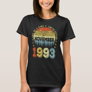 Geweldige sinds november 1993 29 jaar oud 29 jaar t-shirt