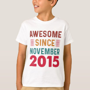 Geweldige sinds november 2015  verjaardag t-shirt