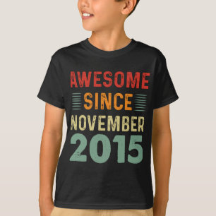 Geweldige sinds november 2015  verjaardag t-shirt