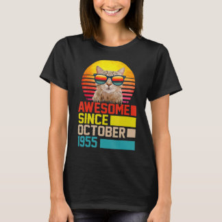 Geweldige sinds oktober 1955 67e verjaardag van ka t-shirt