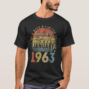 Geweldige sinds oktober 1963 60 jaar oud 60e geboo t-shirt