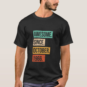 Geweldige sinds oktober 1966, Birthday grafisch T-shirt