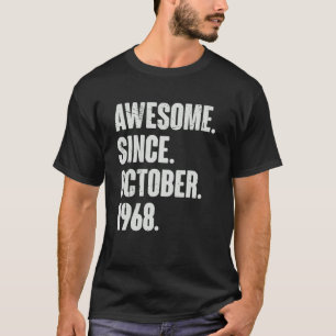 Geweldige sinds oktober 1968 54 jaar oud en 54 jaa t-shirt