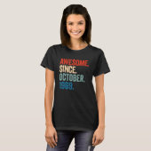 Geweldige sinds oktober 1969 53e verjaardag 53 jaa t-shirt (Voorkant volledig)