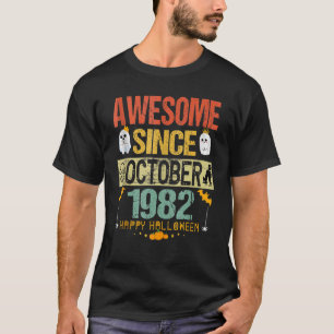 Geweldige sinds oktober 1982 40e verjaardag kostuu t-shirt