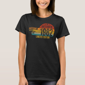Geweldige sinds oktober 1982 Legende sinds oktober T-shirt