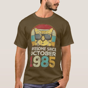 Geweldige sinds oktober 1985 37e verjaardag Gifts T-shirt