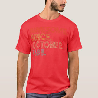 Geweldige sinds oktober 1985 37e verjaardag t-shirt