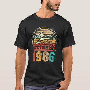 Geweldige sinds oktober 1986 36 jaar oud en 36 jaa t-shirt