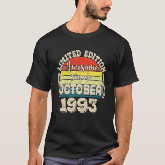 Geweldige Sinds oktober 1993 Geboren in oktober Pa T-shirt