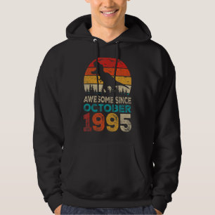 Geweldige sinds oktober 1995 27th Birthday Boy Din Hoodie