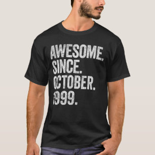 Geweldige sinds oktober 1999 23e Verjaardag 23 jaa T-shirt