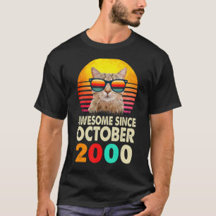 Geweldige sinds oktober 2000 22e verjaardag van de t-shirt