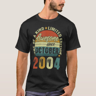 Geweldige sinds oktober 2004 18 jaar en achttiende t-shirt
