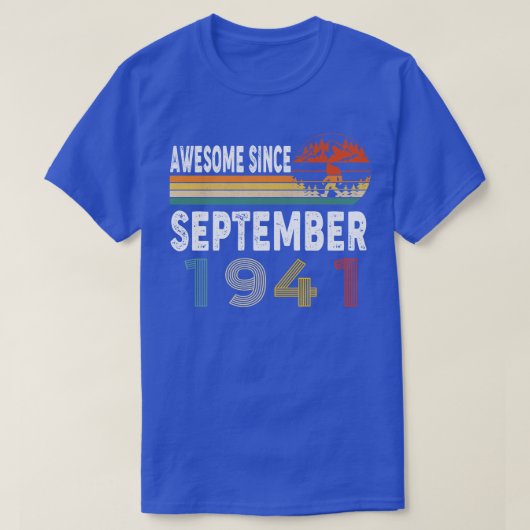 Geweldige sinds september 1941 t-shirt (Design voorkant)