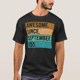 Geweldige sinds september 1955 67 jaar oud 67e str t-shirt