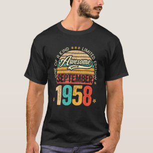 Geweldige sinds september 1958 64 jaar oud 64 jaar t-shirt