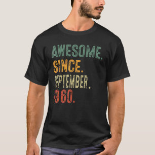 Geweldige sinds september 1960 63e Verjaardag 63 J T-shirt