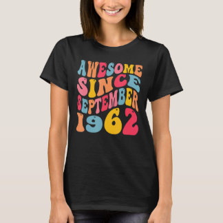 Geweldige sinds september 1962 60 jaar Retro 60th  T-shirt