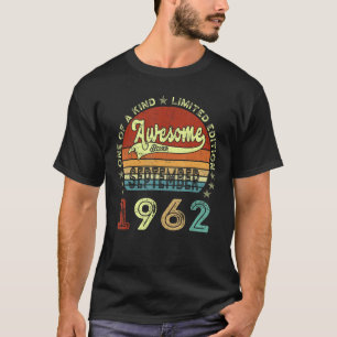 Geweldige sinds september 1962 60e verjaardag 60 j t-shirt
