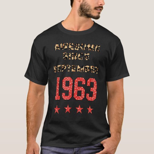Geweldige sinds september 1963 Leopard 1963 septem T-shirt (Voorkant)