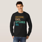 Geweldige sinds september 1966 56e verjaardag t-shirt (Voorkant volledig)