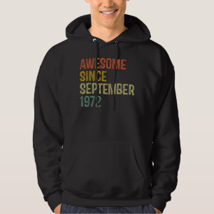Geweldige sinds september 1972 50e verjaardag 50 j hoodie