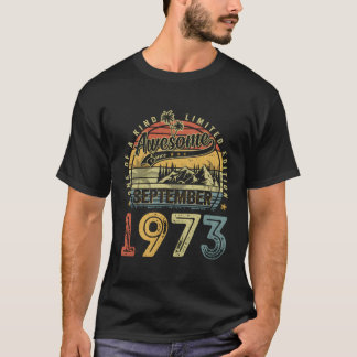 Geweldige sinds september 1973 50th t-shirt