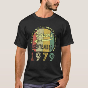 Geweldige sinds september 1979 43 jaar oud 43e str t-shirt