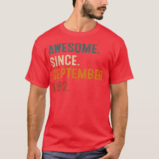 Geweldige sinds september 1982 40e verjaardag 40 j t-shirt