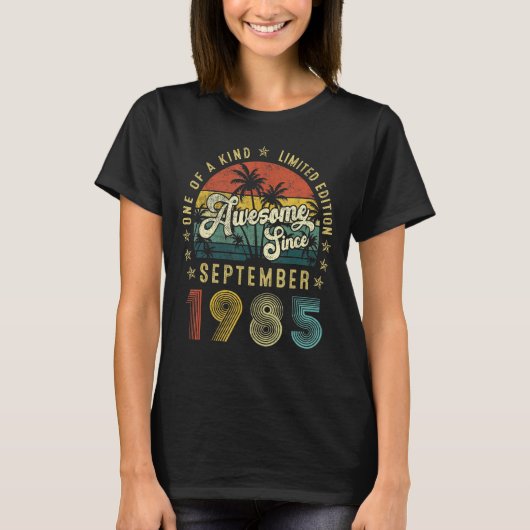 Geweldige sinds september 1985 38 jaar oud 38e BIR T-shirt (Voorkant)