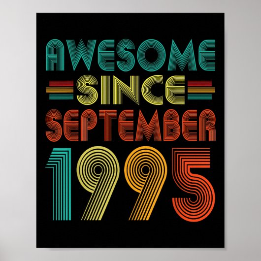 Geweldige sinds september 1995 Jaar 30e Bday Grapp Poster (Voorkant)