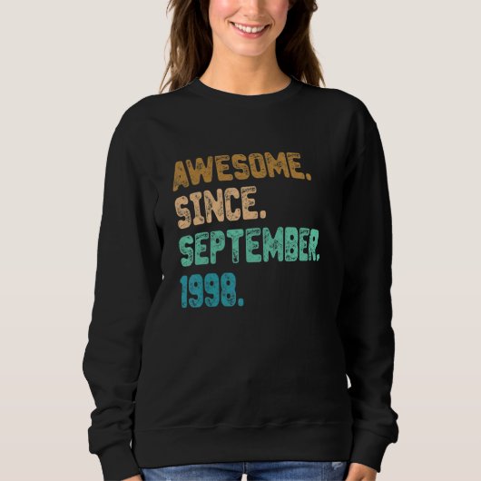 Geweldige sinds september 1998 24e verjaardag trui (Voorkant)