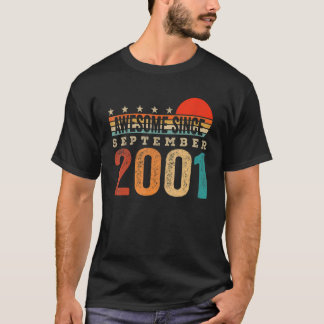 Geweldige sinds september 2001 21e verjaardag 21 j t-shirt