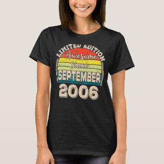 Geweldige sinds september 2006 Geboren in septembe T-shirt