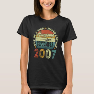Geweldige sinds september 2007 15 jaar oud en 15 j t-shirt