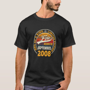 Geweldige sinds september 2008 14e verjaardag 14 j t-shirt